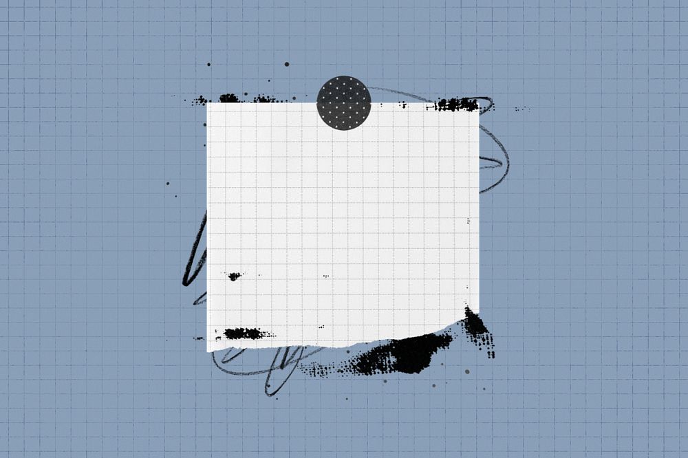 Grid notepaper, editable journal collage design