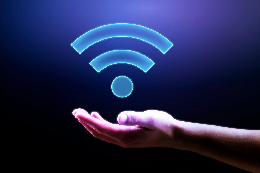 Wifi network, editable digital remix design