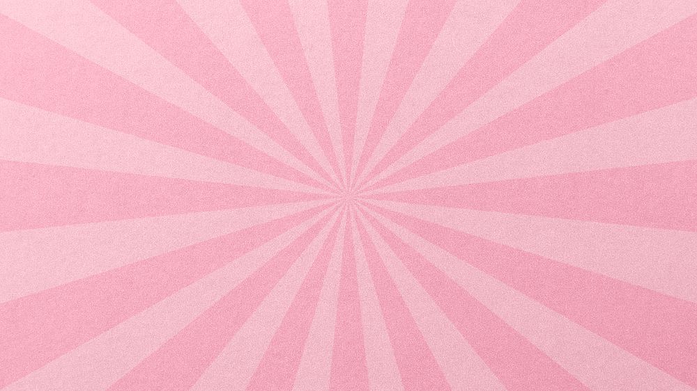 Pink sun ray desktop wallpaper, paper textured background, editable design