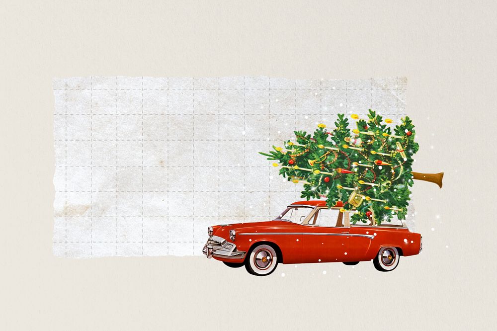 Christmas note paper editable collage art. Remixed by rawpixel.