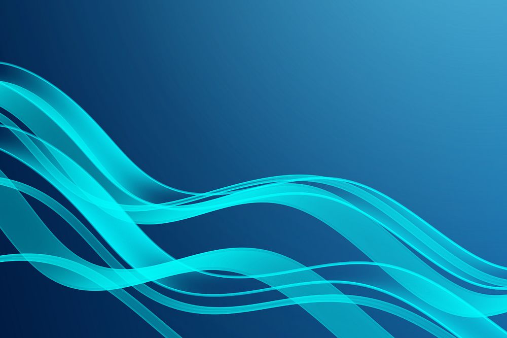 Editable wavy border blue background