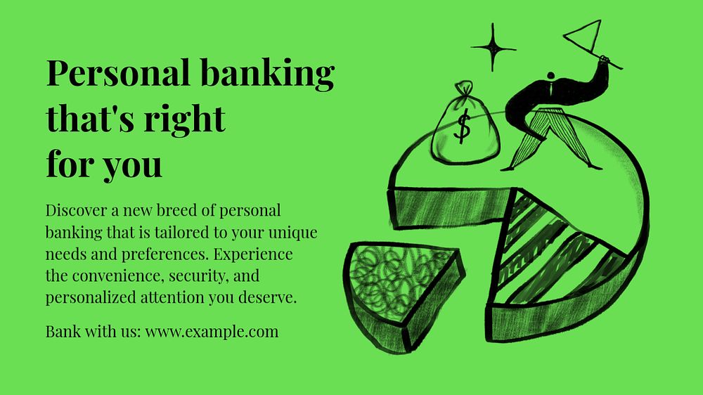 Personal banking blog banner template