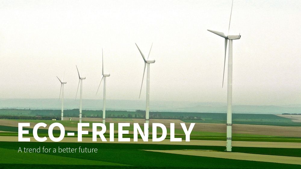 Eco-friendly blog banner template, editable text