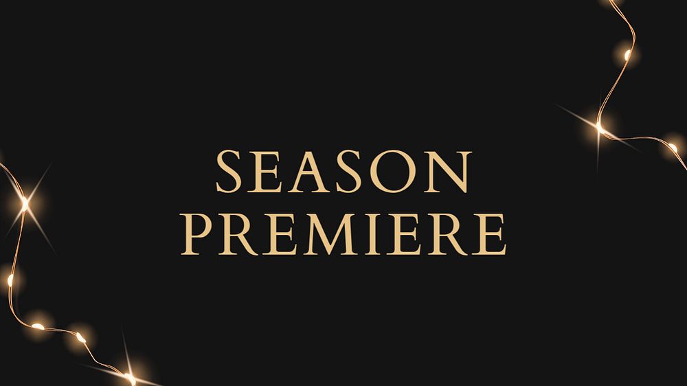 Season premiere blog banner template, editable text