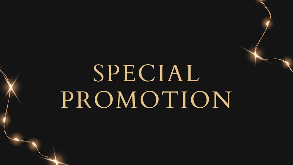 Special promotion blog banner template, editable text