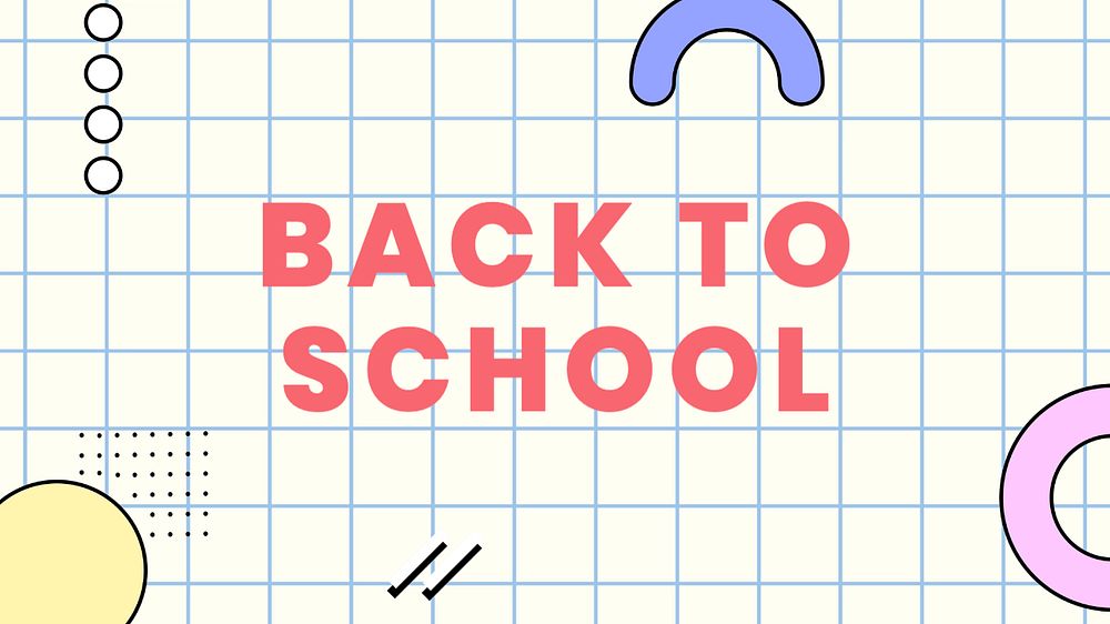 Back to school blog banner template, editable text