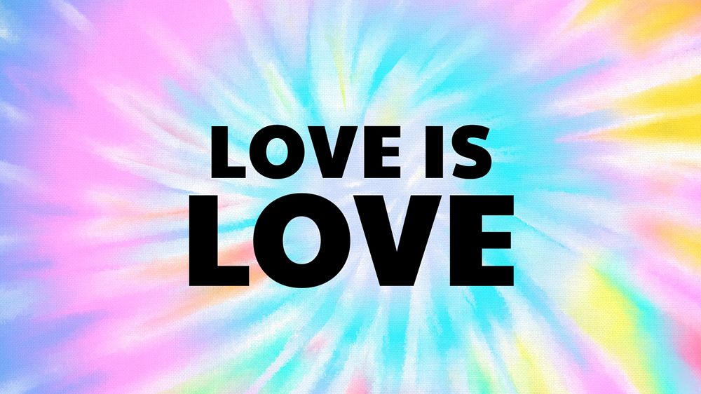 Love is love blog banner template, editable text