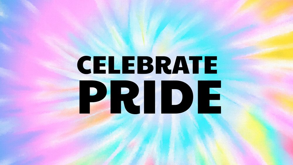 Celebrate pride blog banner template, editable text