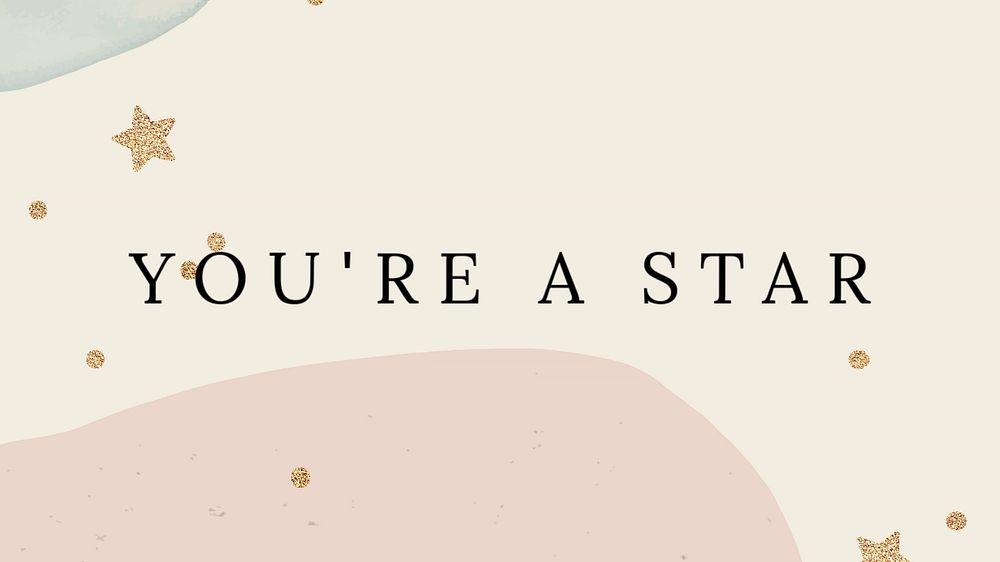 You're a star blog banner template, editable text