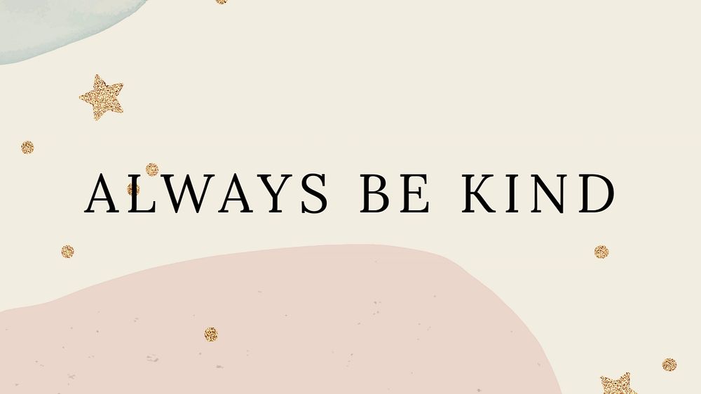 Be kind blog banner template, editable text