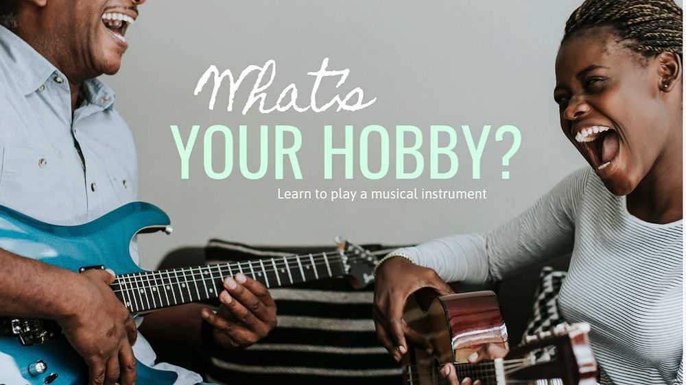 What's your hobby blog banner template, editable text