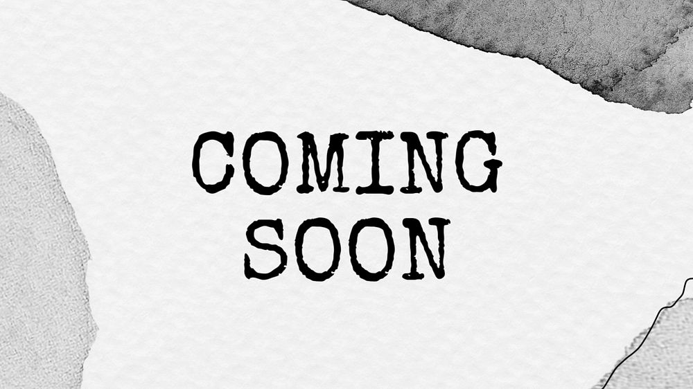 Coming soon blog banner template, editable text