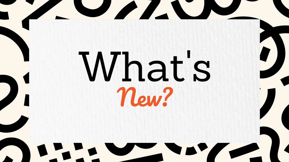 What's news? blog banner template, editable text