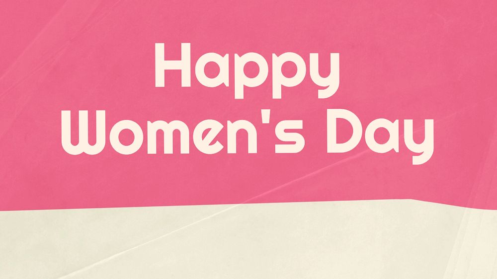 happy women's day blog banner template, editable text