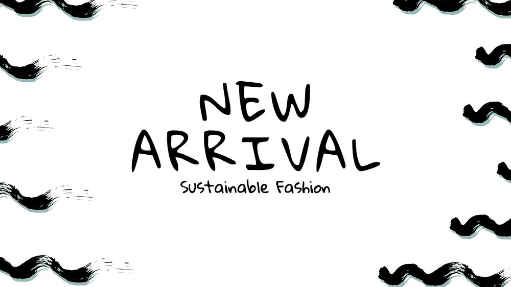 New arrival blog banner template, editable text