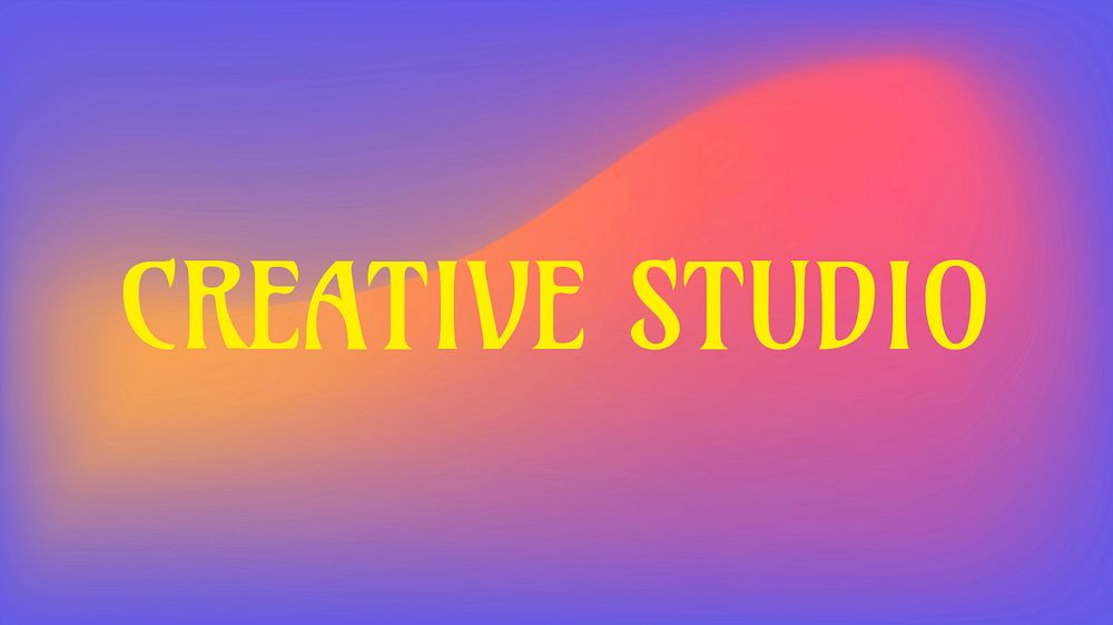 Creative studio blog banner template, editable text