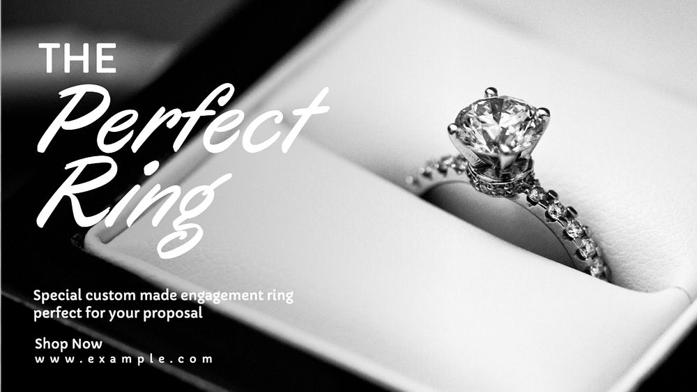 The perfect ring blog banner template, editable text