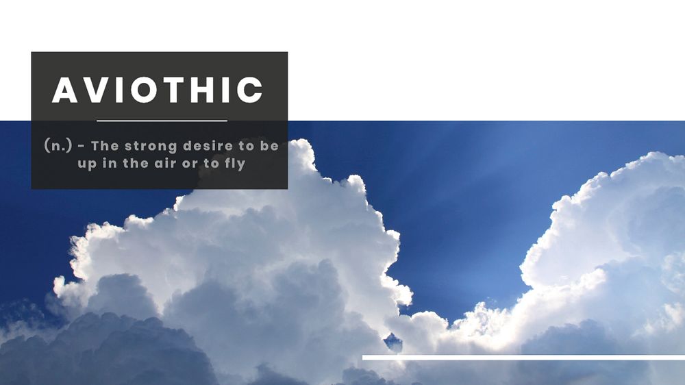 Aviothic blog banner template, editable text