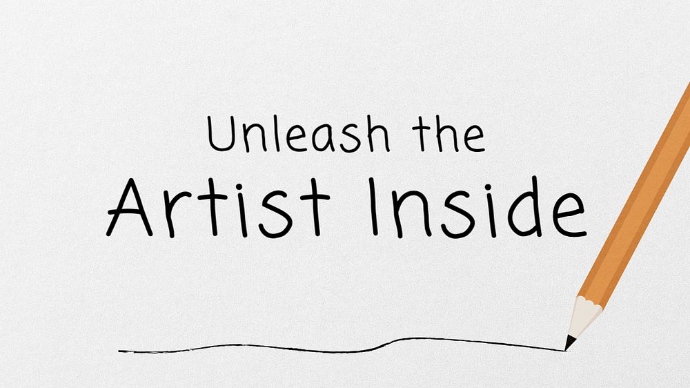 Art workshop blog banner template, editable text