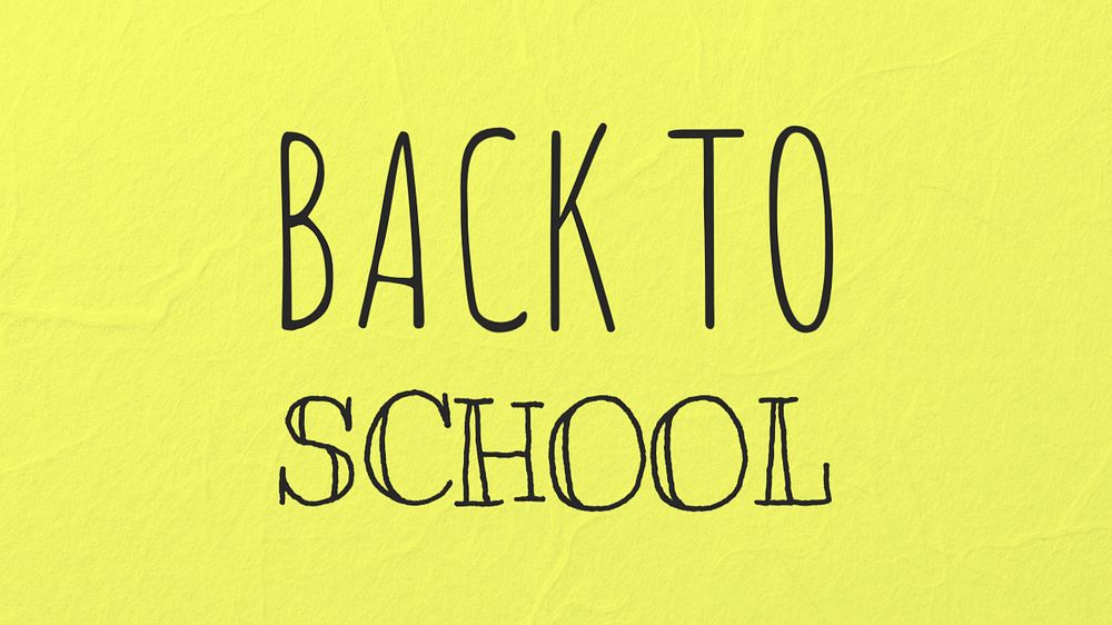 Back to school blog banner template, editable text