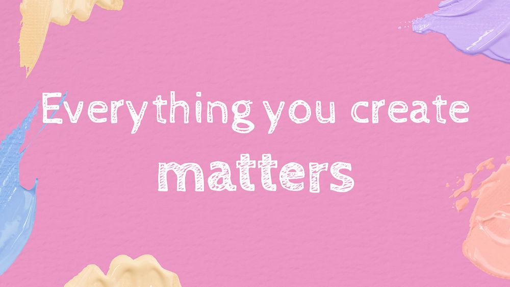 Everything matters blog banner template, editable text