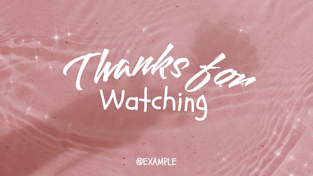 Thanks for watching blog banner template, editable text