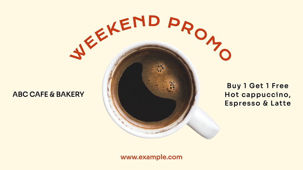 Weekend promotion  blog banner template, editable text