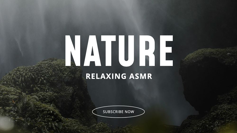 Nature  blog banner template, editable text