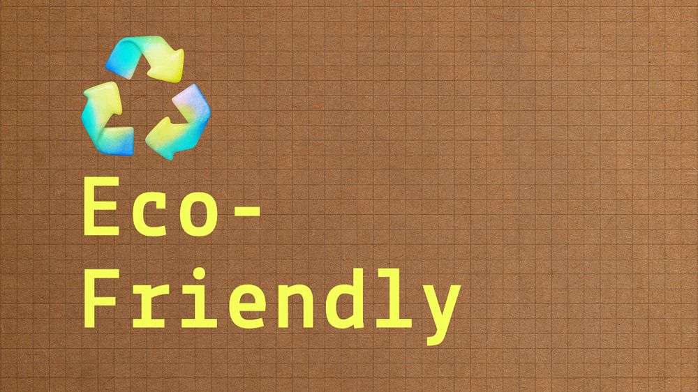 Eco friendly blog banner template, editable text