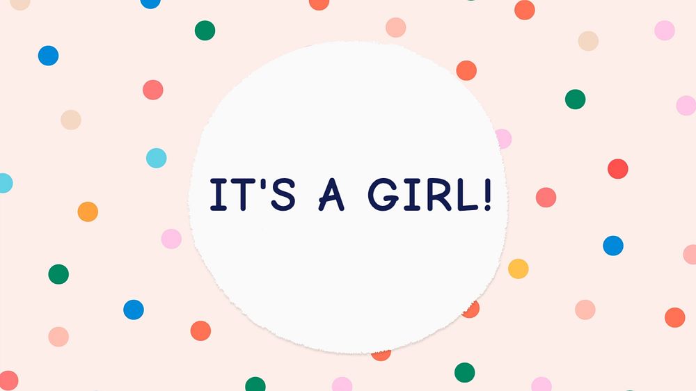 It's a girl blog banner template, editable text