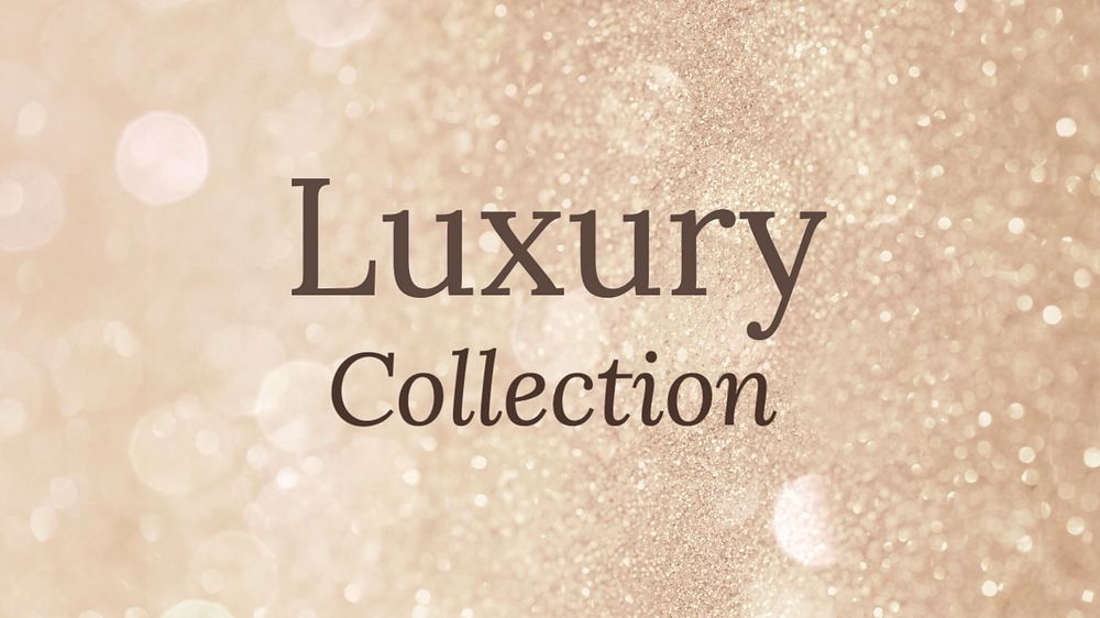 Luxury collection blog banner template, editable text