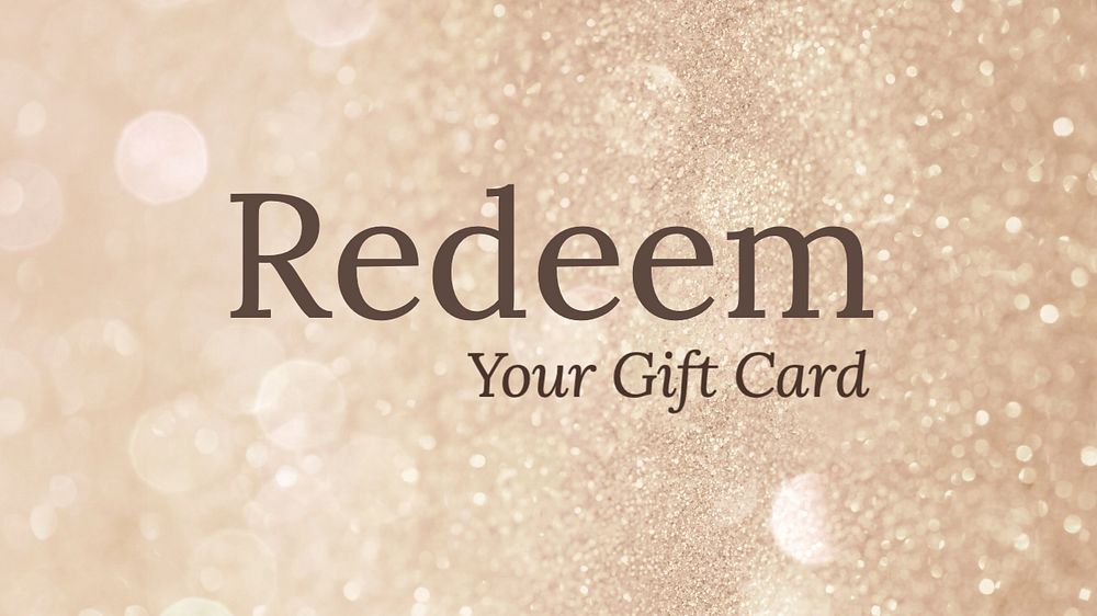 Gift card blog banner template, editable text