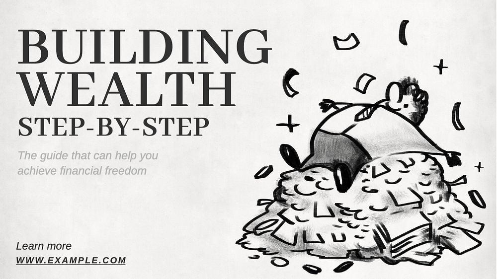 Building wealth  blog banner template