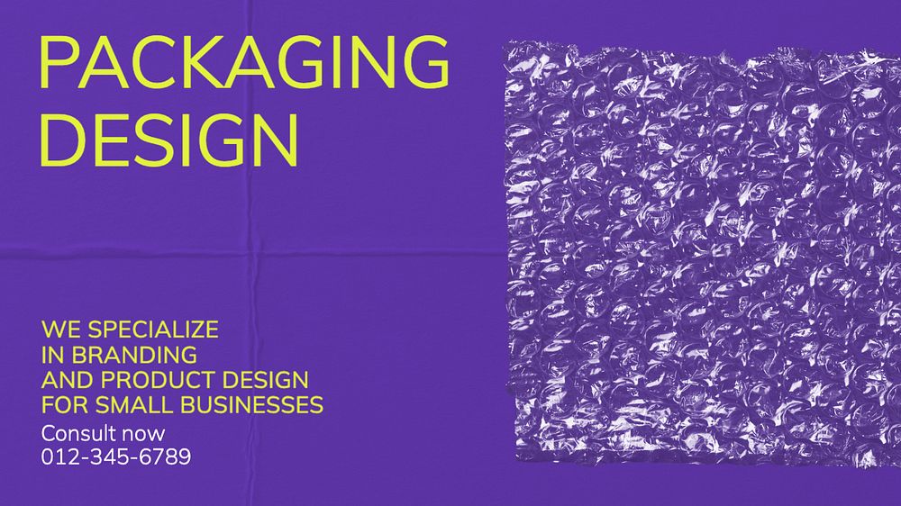 Packaging design  blog banner template, editable text