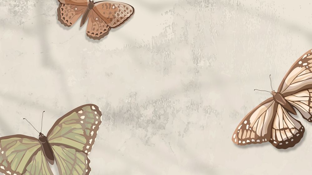 Editable butterfly nature   desktop wallpaper