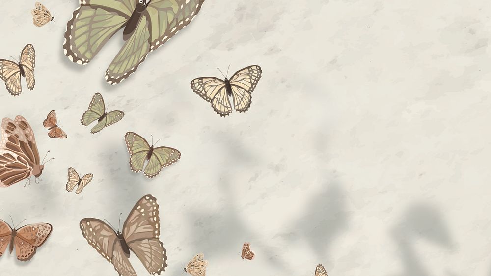 Editable butterfly nature   desktop wallpaper