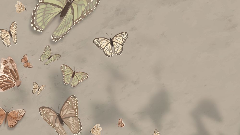 Editable butterfly nature   desktop wallpaper