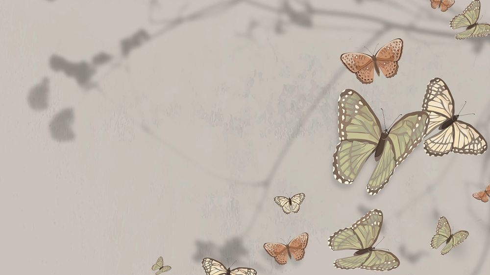 Editable butterfly nature   desktop wallpaper