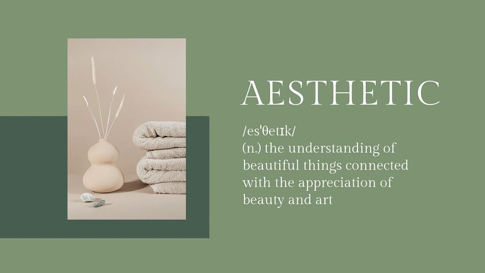 Aesthetic  blog banner template, editable text