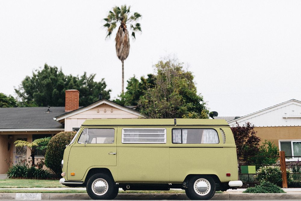 Editable microbus mockup design | Premium Mockup Generator - rawpixel