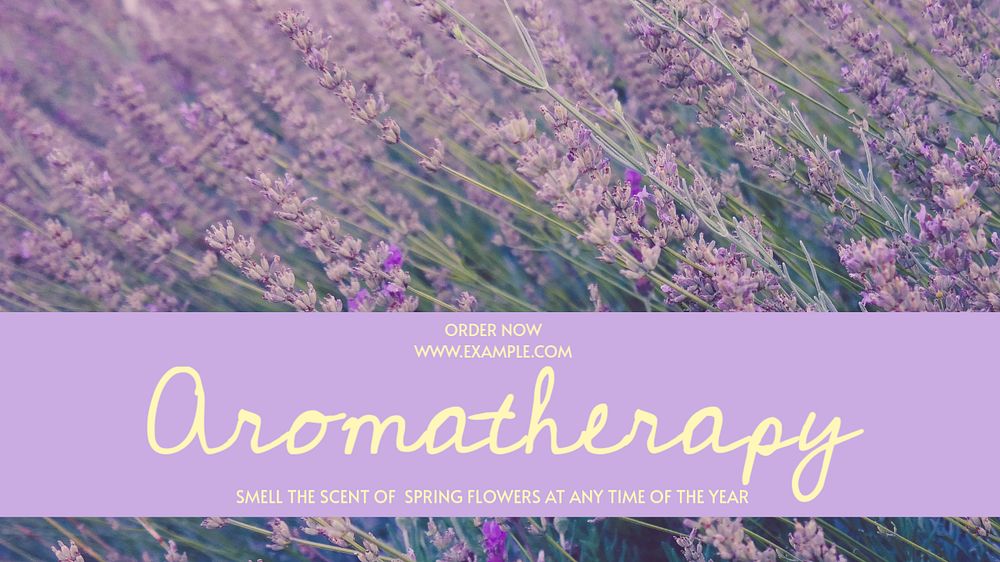 Aromatherapy shop  blog banner template, editable text