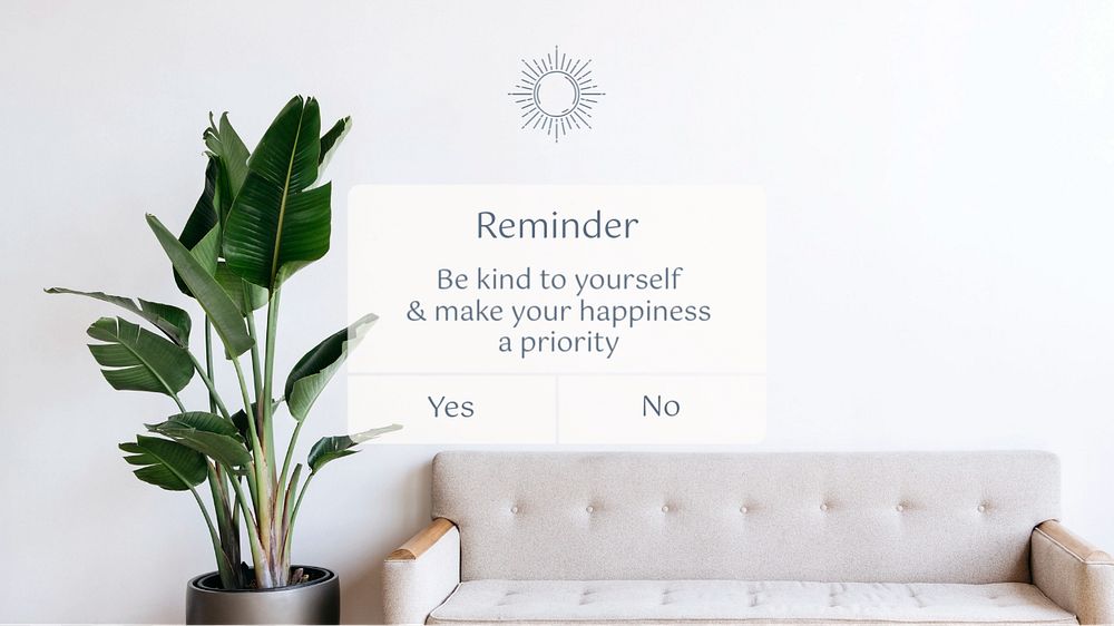 Reminder  blog banner template, editable text