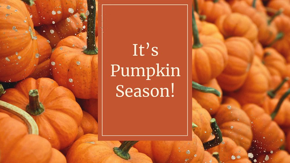 Pumpkin season Facebook cover template, editable design