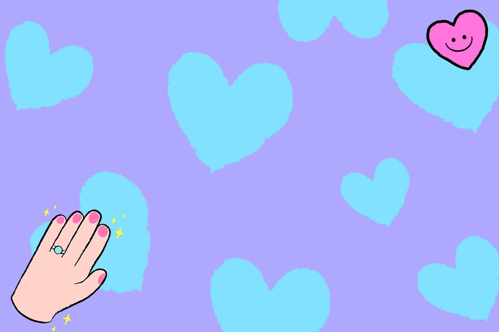 Cute hand  illustration, love editable design