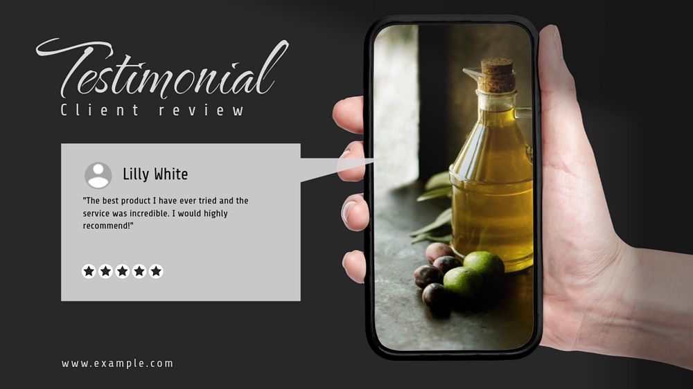 Testimonial  blog banner template, editable text