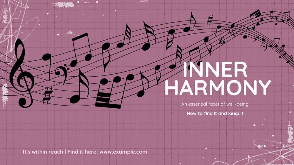 Inner harmony  blog banner template, editable text