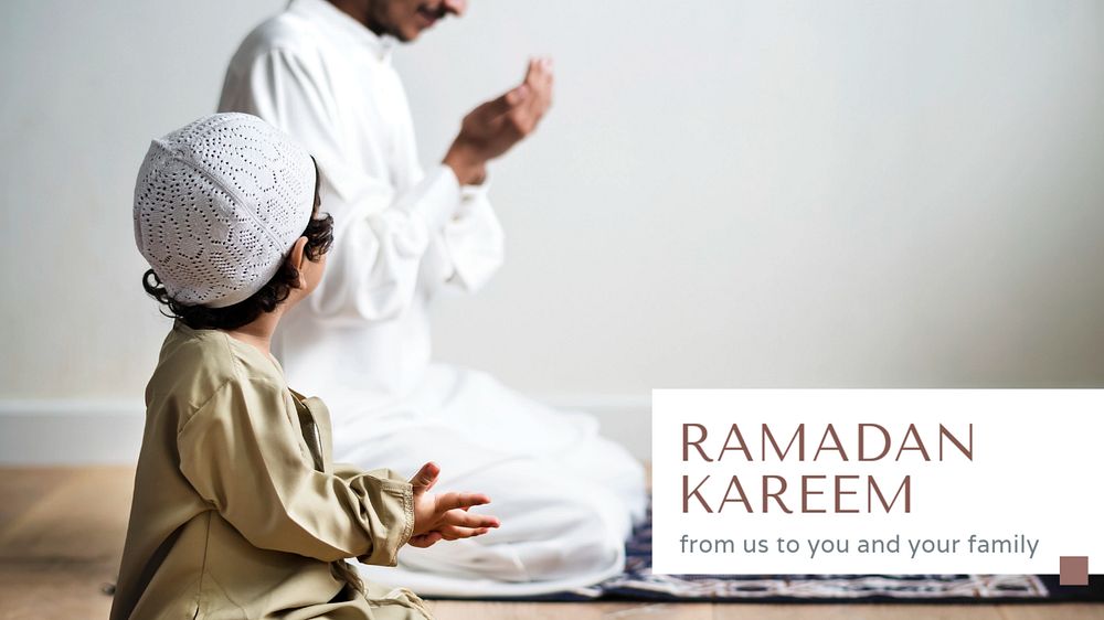 Ramadan Kareem post template, editable social media design