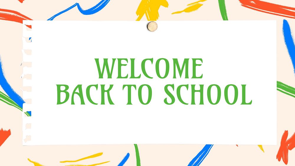 Back to school blog banner template, editable text