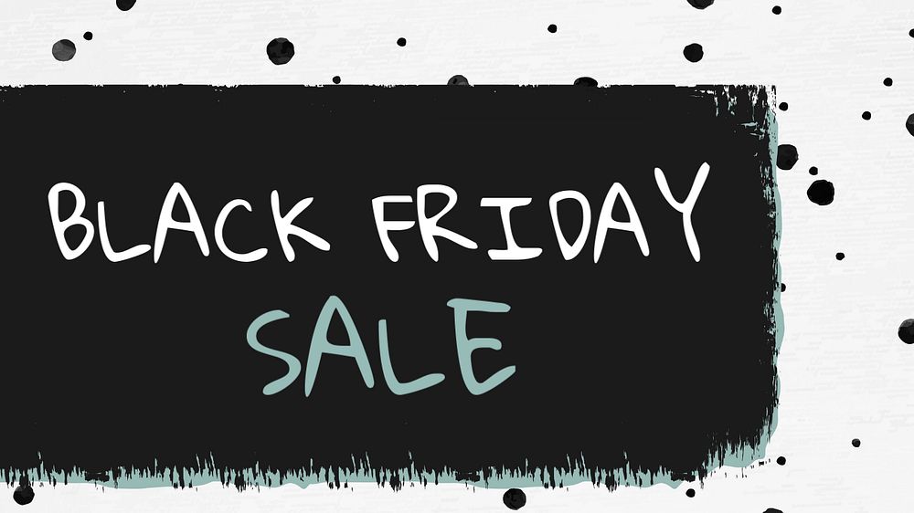 Black Friday blog banner template, editable text