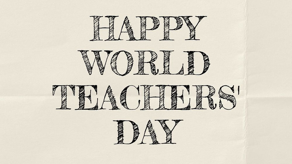 World teachers' day blog banner template, editable text